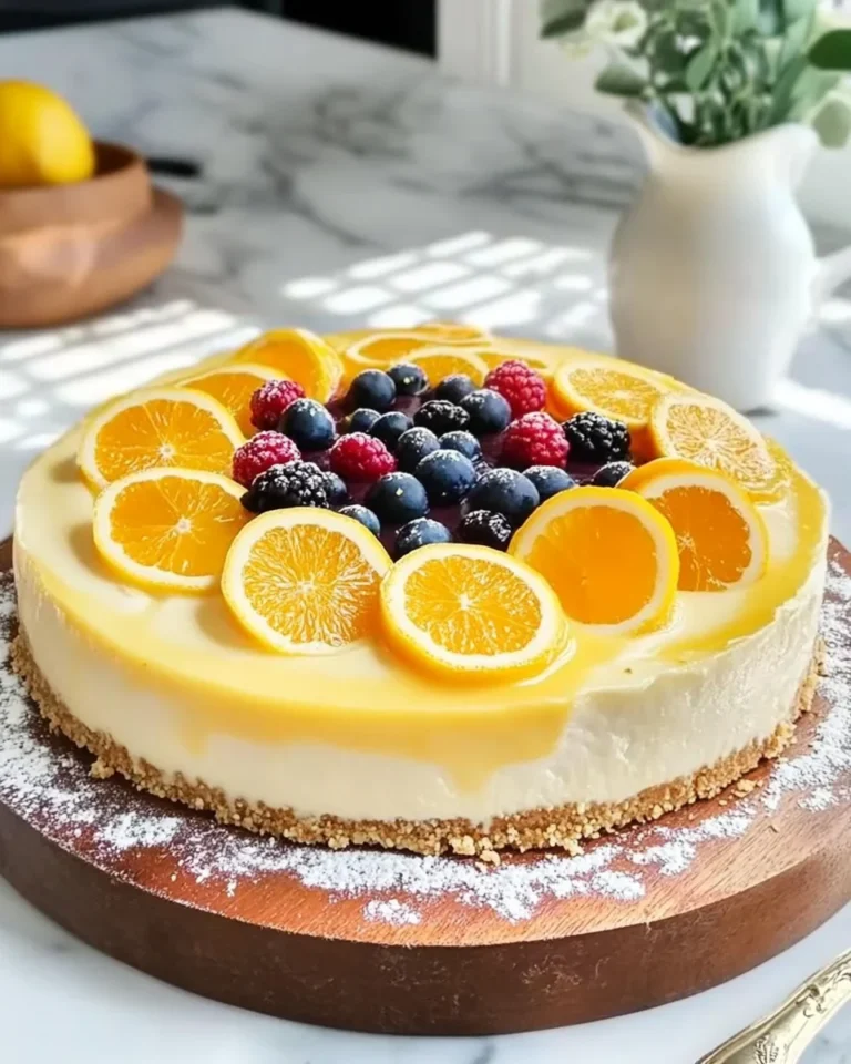 Citrus Burst Berry Cheesecake