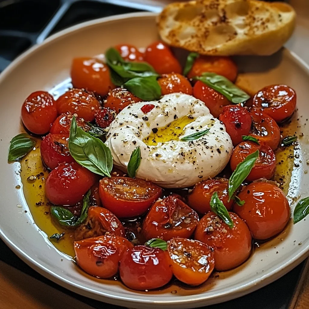 Roasted Tomatoes with Burrata