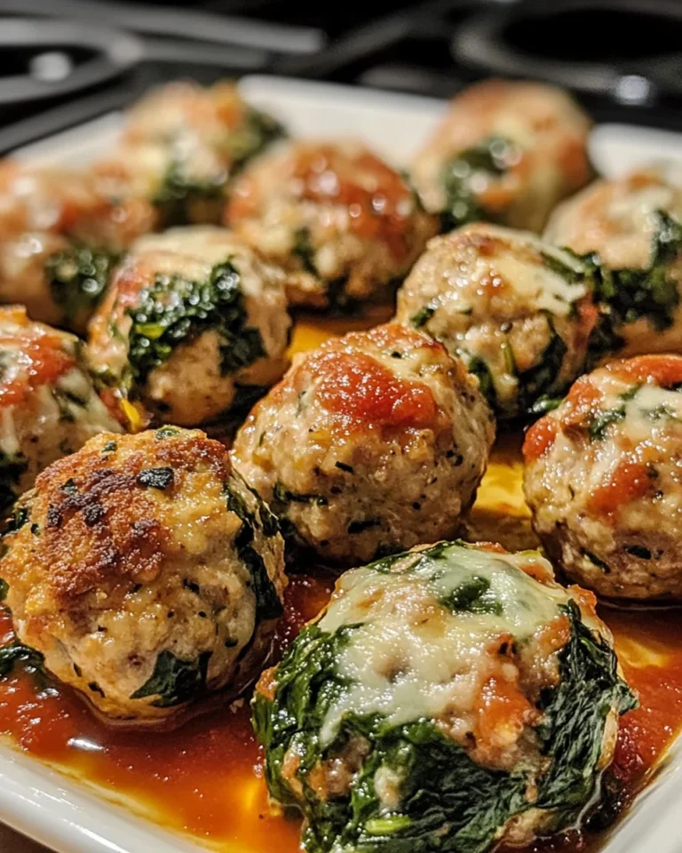 Baked Turkey Meatballs with Spinach: A Healthy Delight