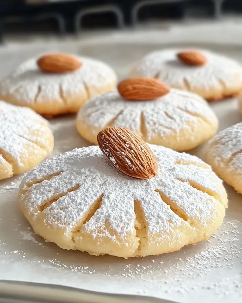 Ricciarelli Italian Almond Cookies: