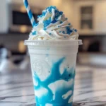 Vanilla Bean Frappuccino with Blue Raspberry | Refreshing Treat