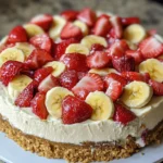 Banana-Strawberry Cheesecake Fantasy: Irresistible Dessert Recipe