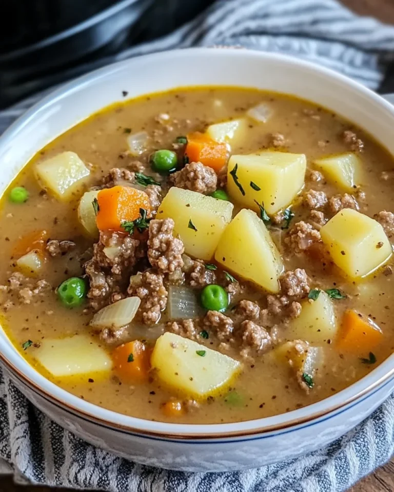 Crock Pot Hamburger Potato Soup
