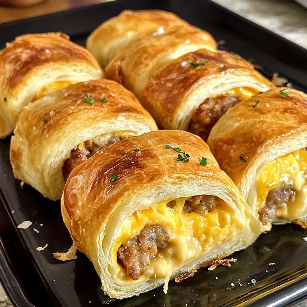 Sausage, Egg and Cheese Breakfast Roll-Ups: A Quick Recipe