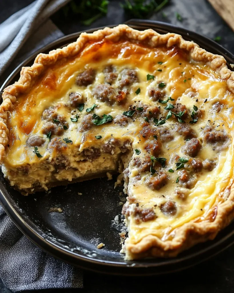 Quiche with Sausage Gravy