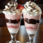 Pink and White Swirl Boozy Milkshake