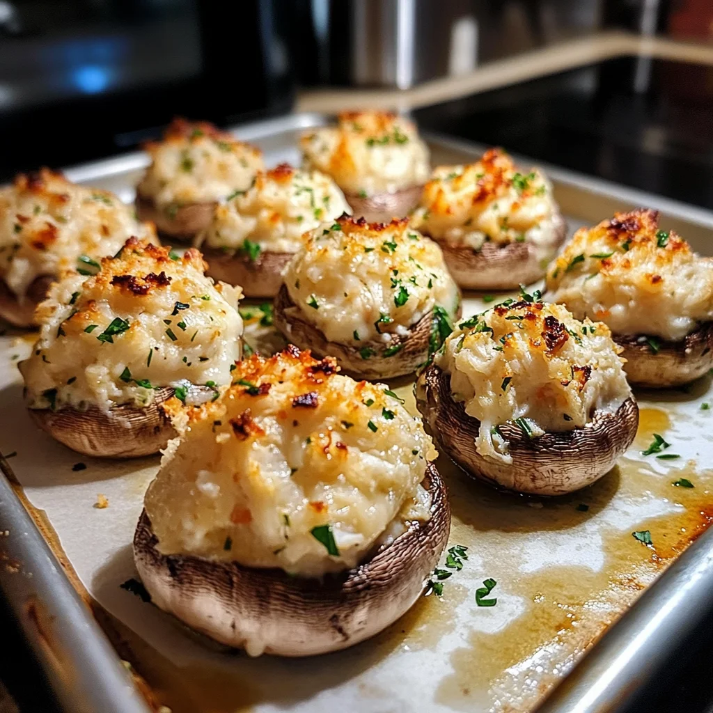 Crab Stuffed Mushrooms