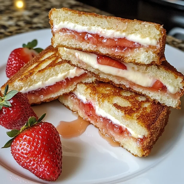 Fried Strawberry Cheesecake Sandwiches