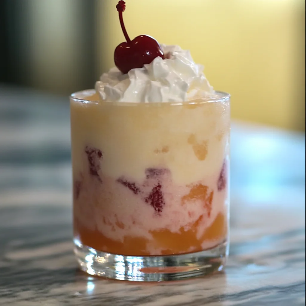 Peaches & Cream Cocktail