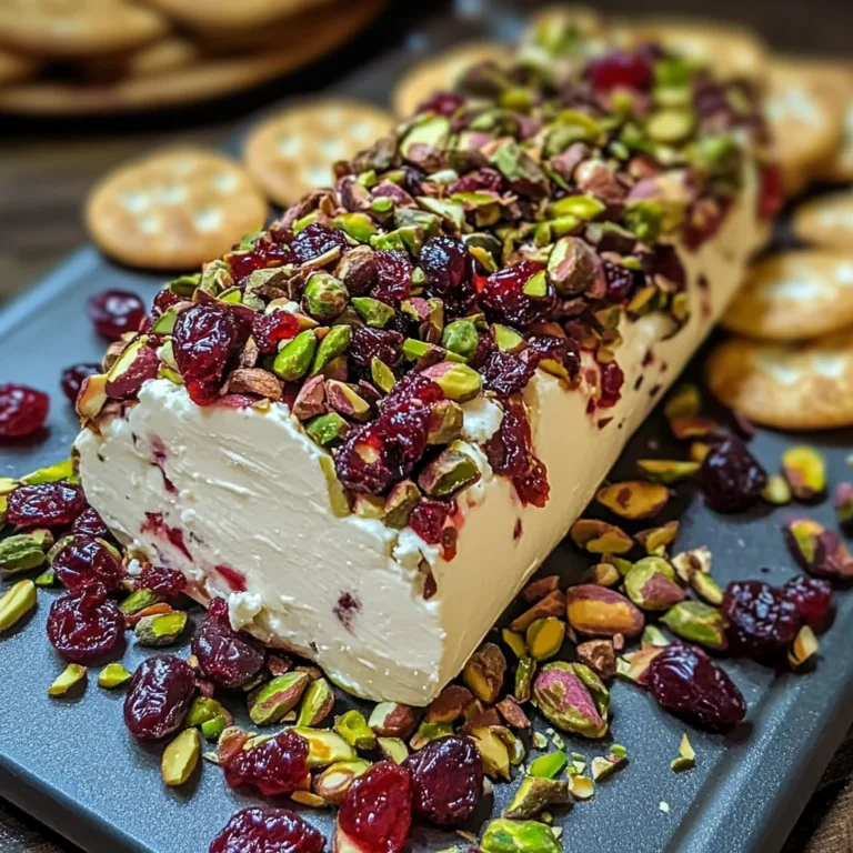 Cranberry Pistachio Goat Cheese Log: A Festive Appetizer Delight