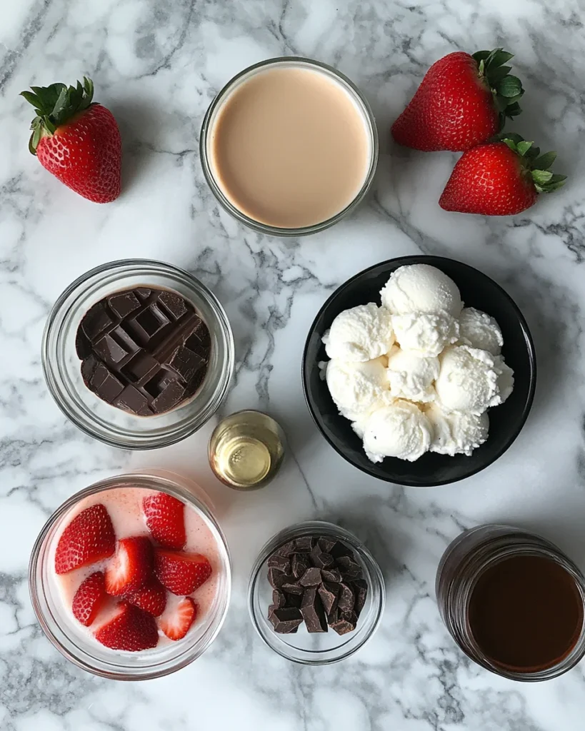 Pink and White Swirl Boozy Milkshake