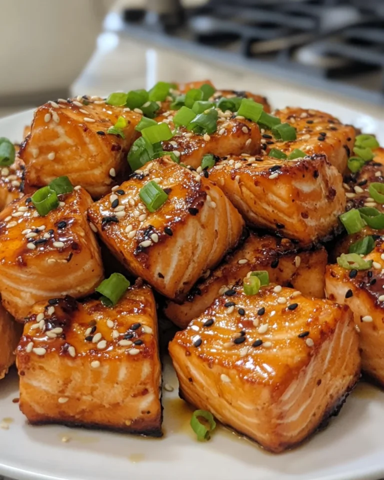Mouthwatering Honey Garlic Salmon Bites