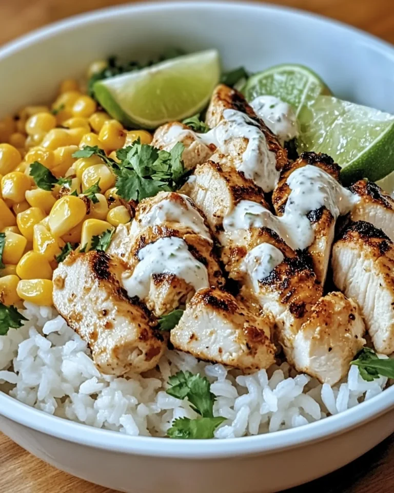 Street Corn Chicken Rice Bowl