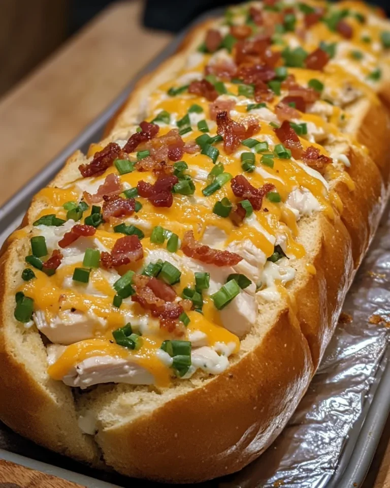 Chicken Bacon Ranch Stuffed Bread