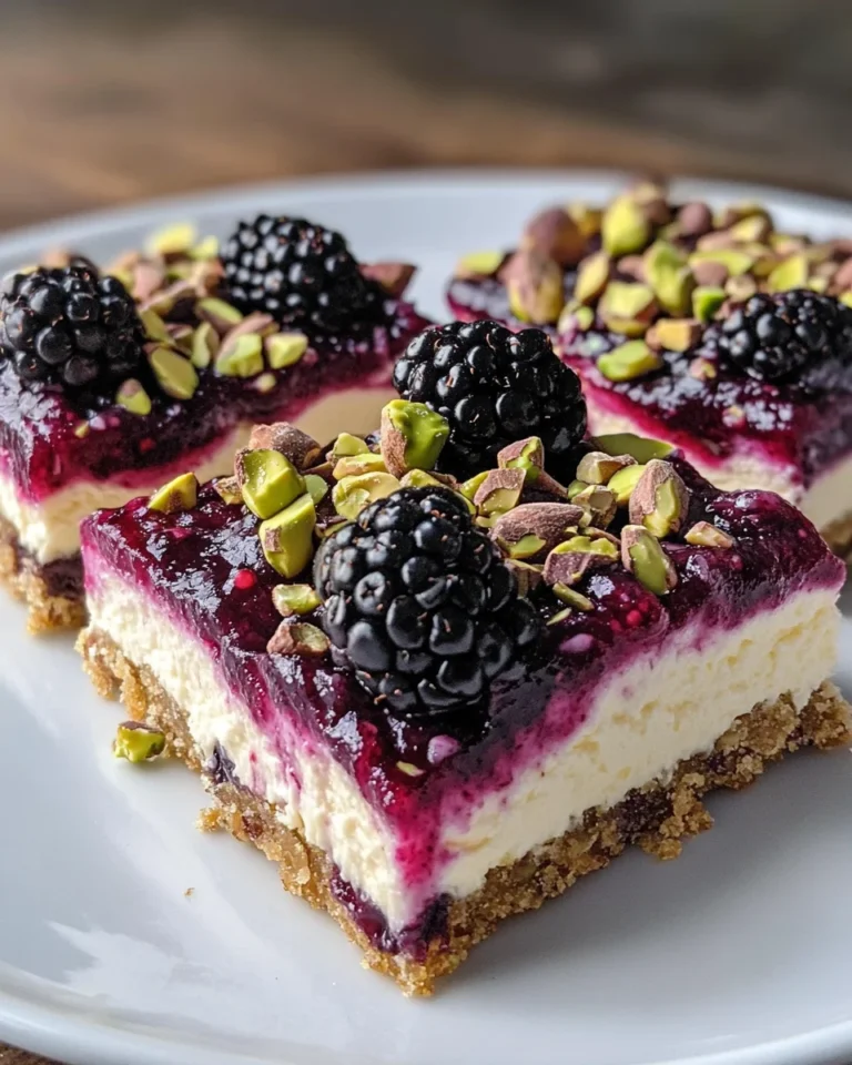 Blackberry Pistachio Dream Bars: A Must-Try Delight!
