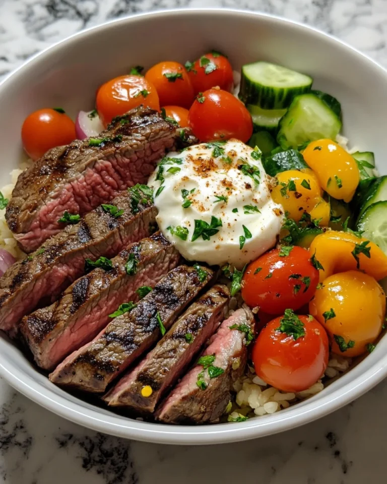 Mediterranean Steak Bowl Recipe