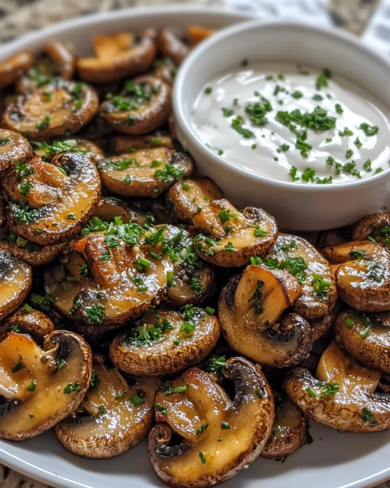 Crispy Fried Mushrooms with Cool Ranch Dip: A Perfect Snack