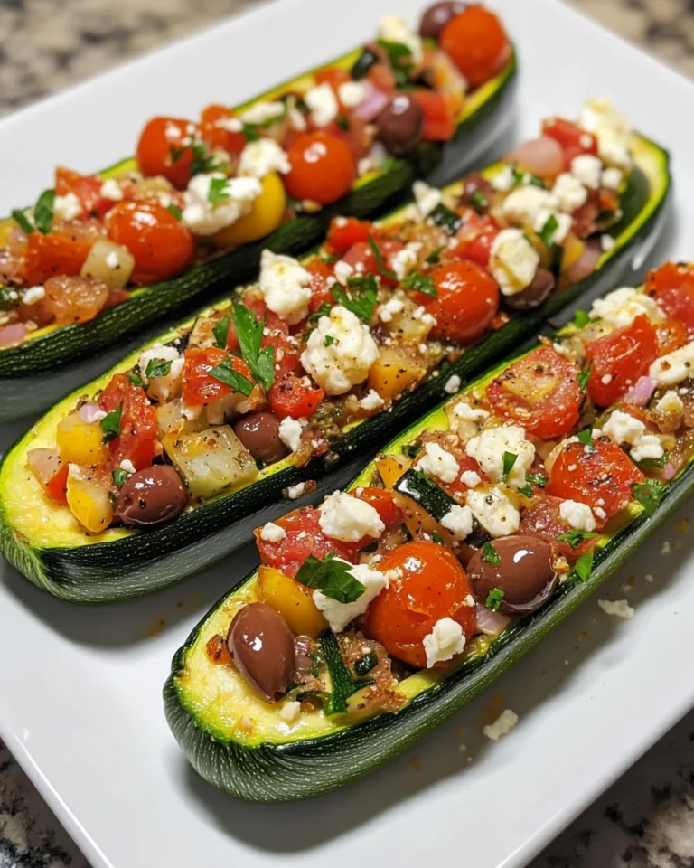 Mediterranean Stuffed Zucchini Recipe