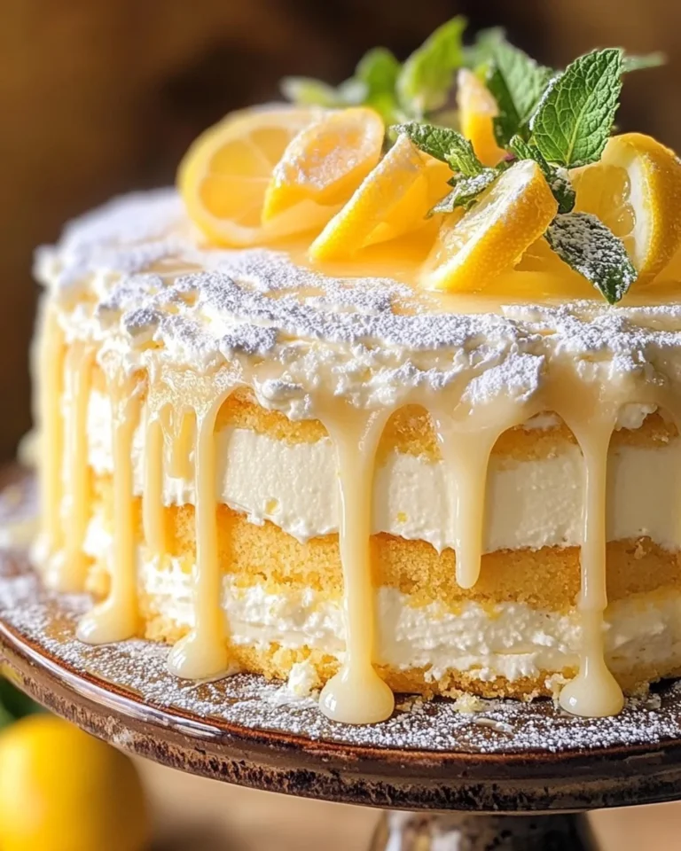 Limoncello Mascarpone Cake – Bright & Elegant Dessert