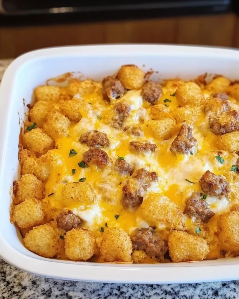 Tater Tot Sausage Breakfast Casserole