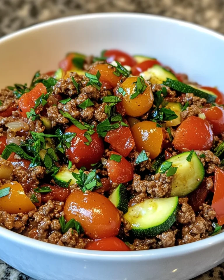 Mediterranean Ground Beef Stir Fry for a Quick Dinner Delight!
