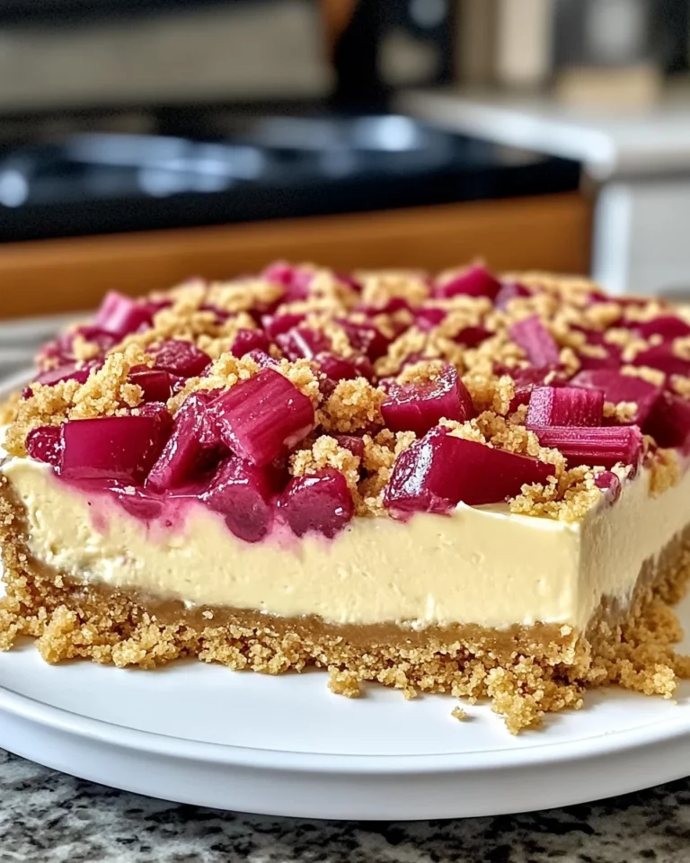 Rhubarb Cheesecake: A Delightful Treat You’ll Love!