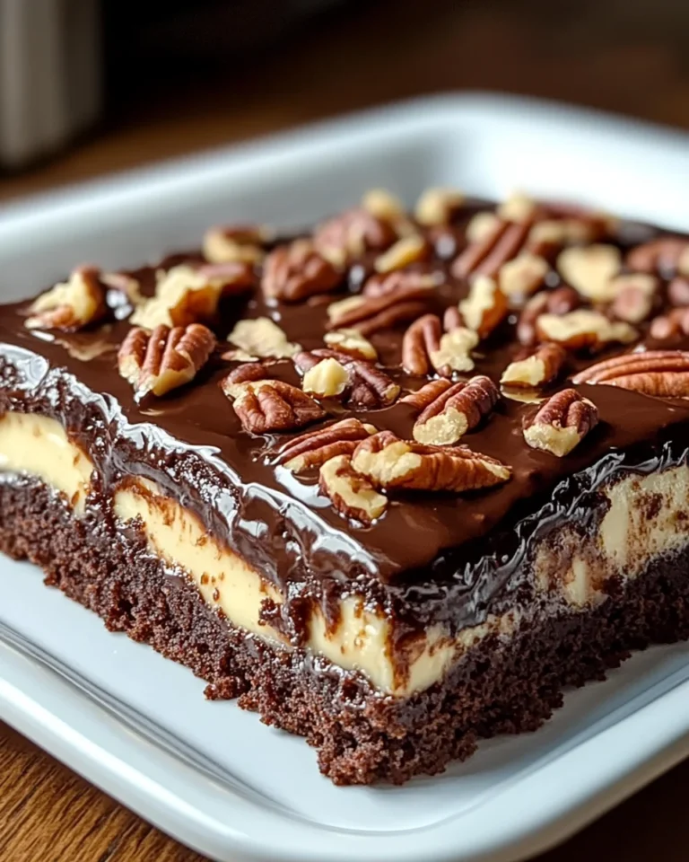 Chocolate Pecan Ooey Gooey Butter Cake