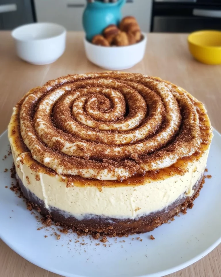 Cinnamon Roll Honeybun Cheesecake