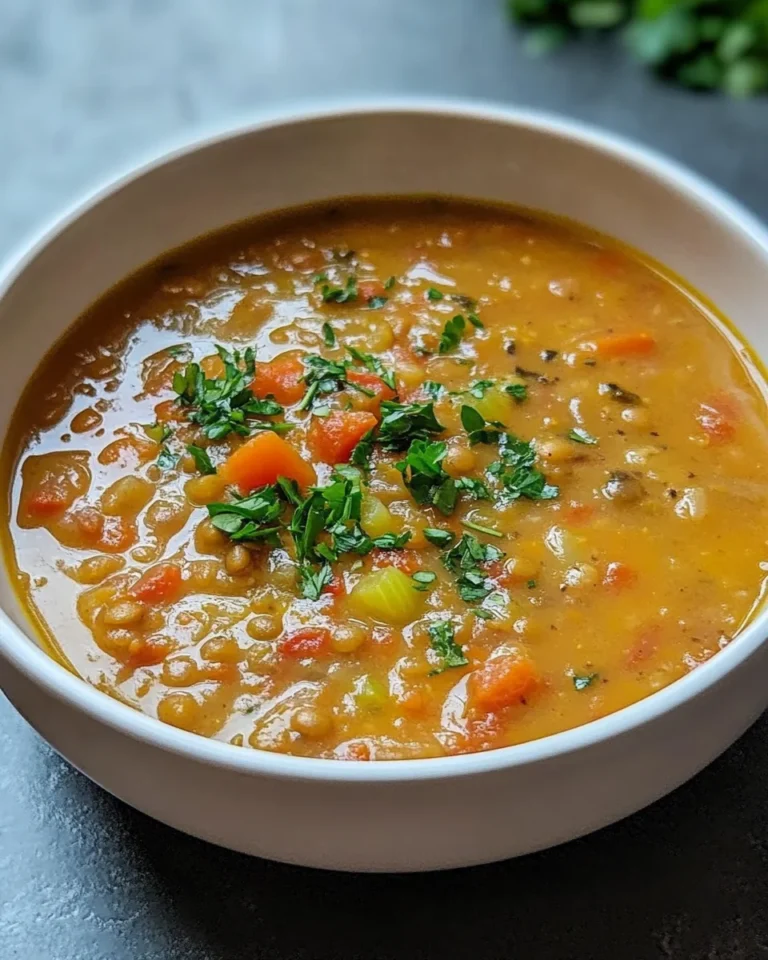 Hearty Vegetarian Lentil Soup: A Flavorful Delight Awaits!