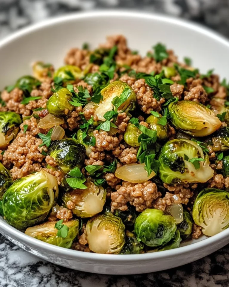 Brussels Sprouts Ground Turkey Skillet: A Healthy Delight!