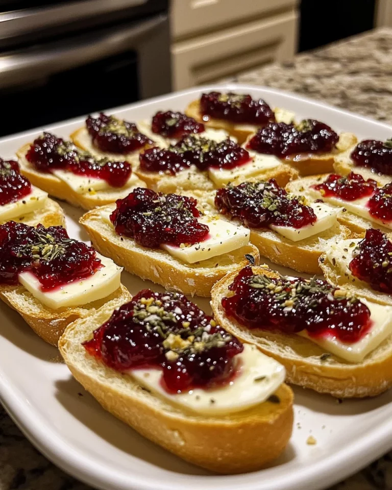 Cranberry and Brie Crostini: Your Perfect Holiday Snack!