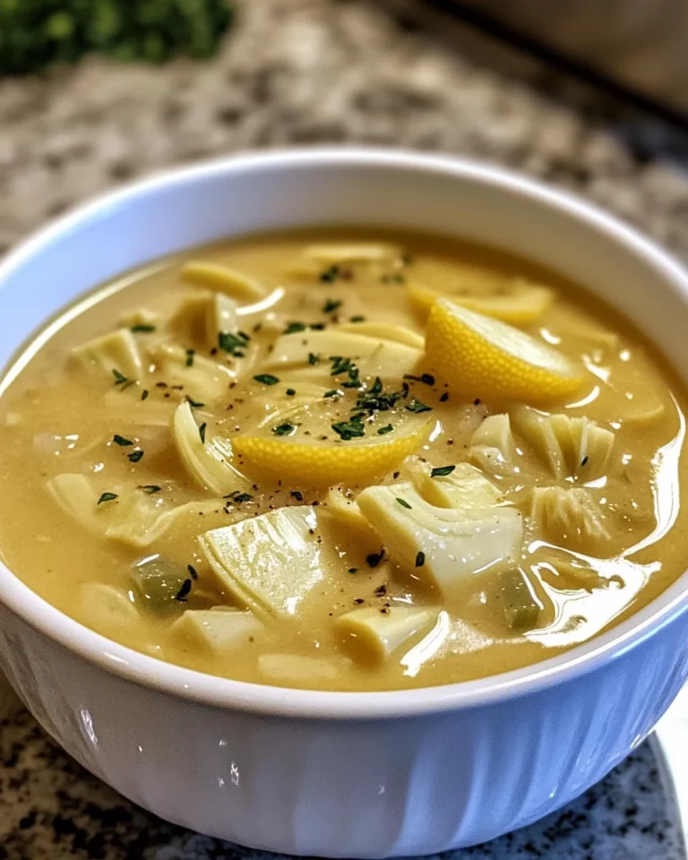 Lemony artichoke soup: A creamy delight to savor!