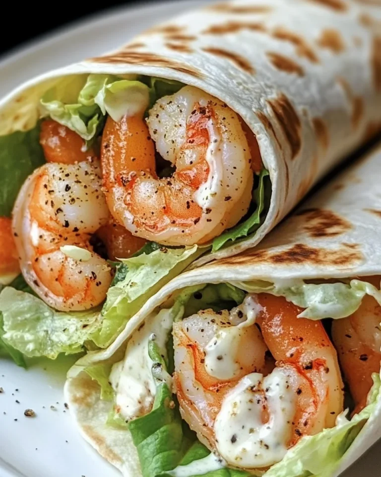 Grilled Shrimp Caesar Wraps