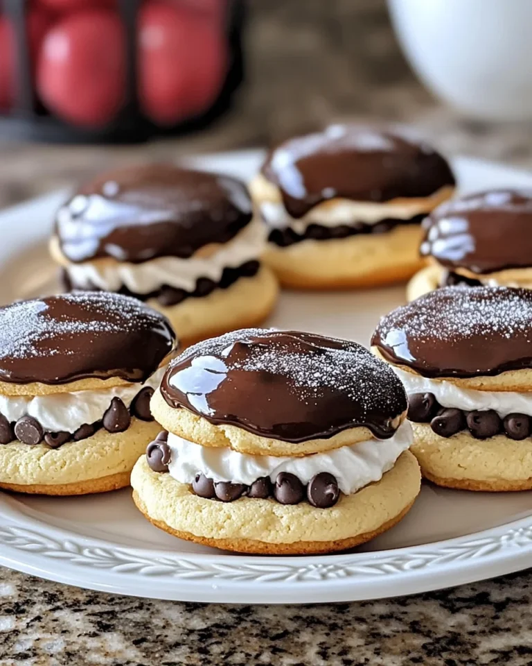 Boston Cream Pie Cookies