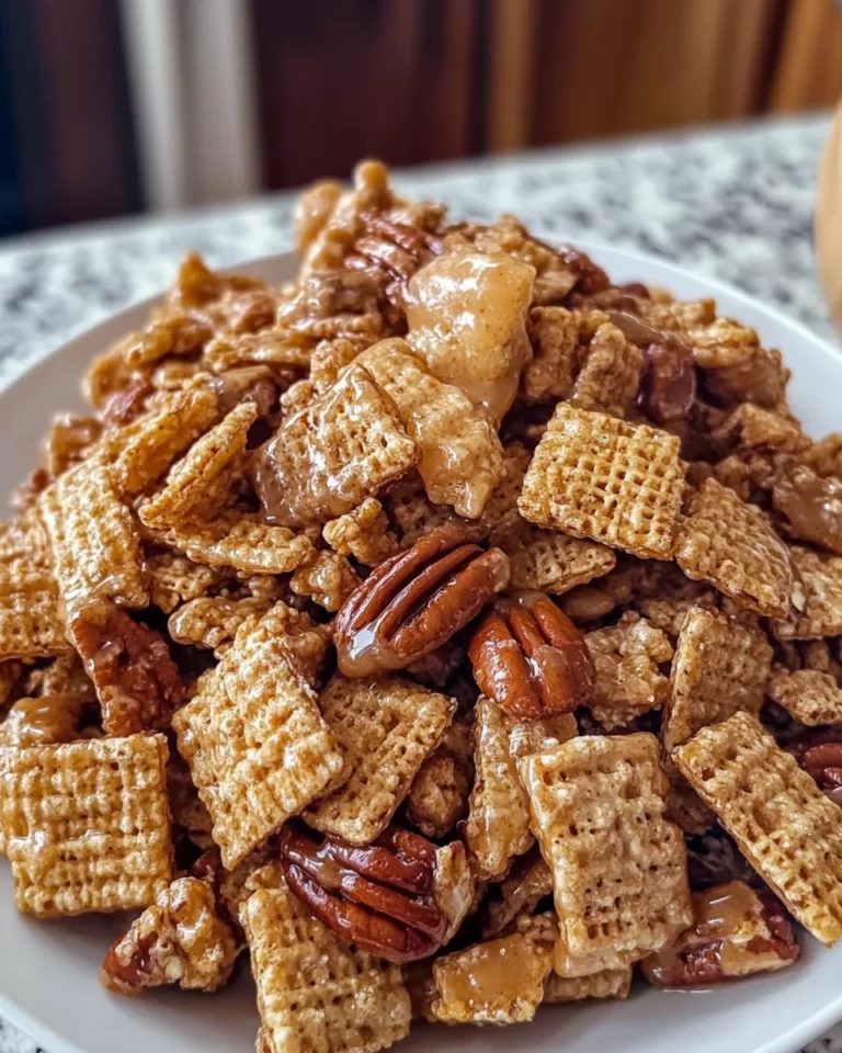 Praline Crunch on a White Plate: A Delectable Delight!