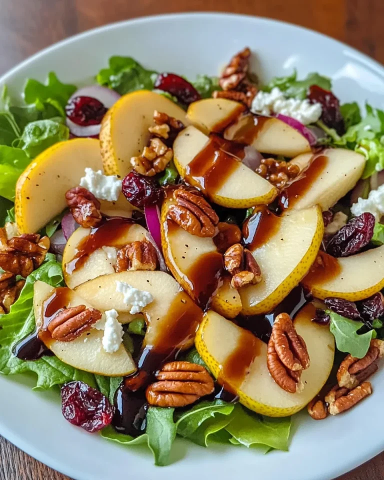 Pear Salad with Balsamic Vinaigrette Recipe