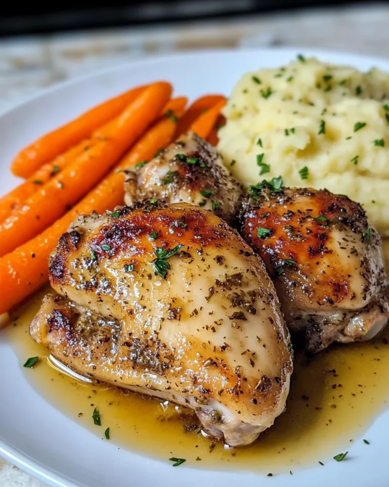 Garlic Herb Chicken & Carrot Plate