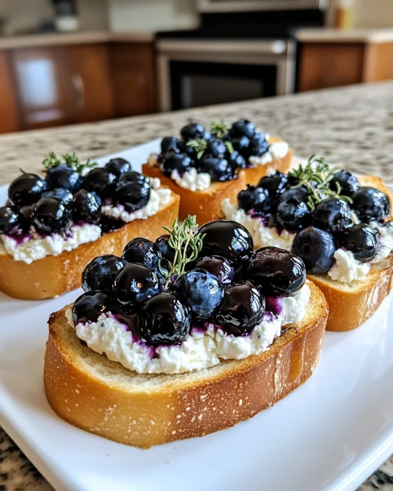 Balsamic Blueberry Goat Cheese Toast