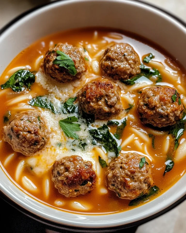 Creamy Italian Meatball Soup Recipe