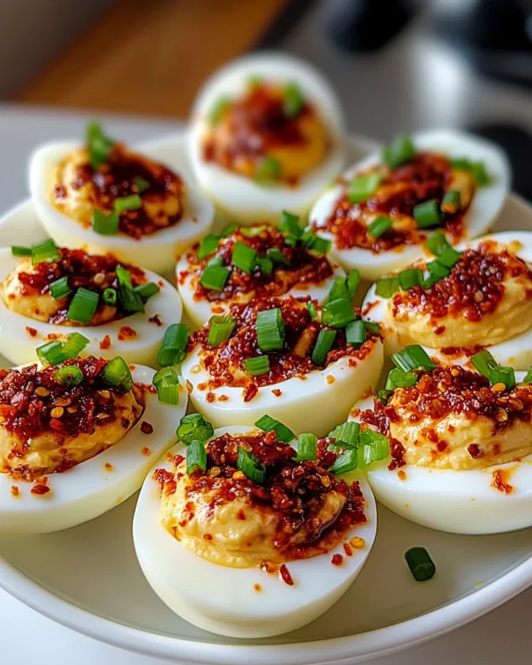 Spicy Chili Garlic Deviled Eggs: Ignite Your Taste Buds!