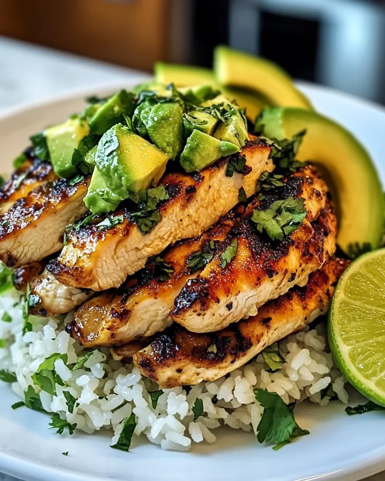 Honey Lime Chicken & Avocado Rice Stack Awaits You!