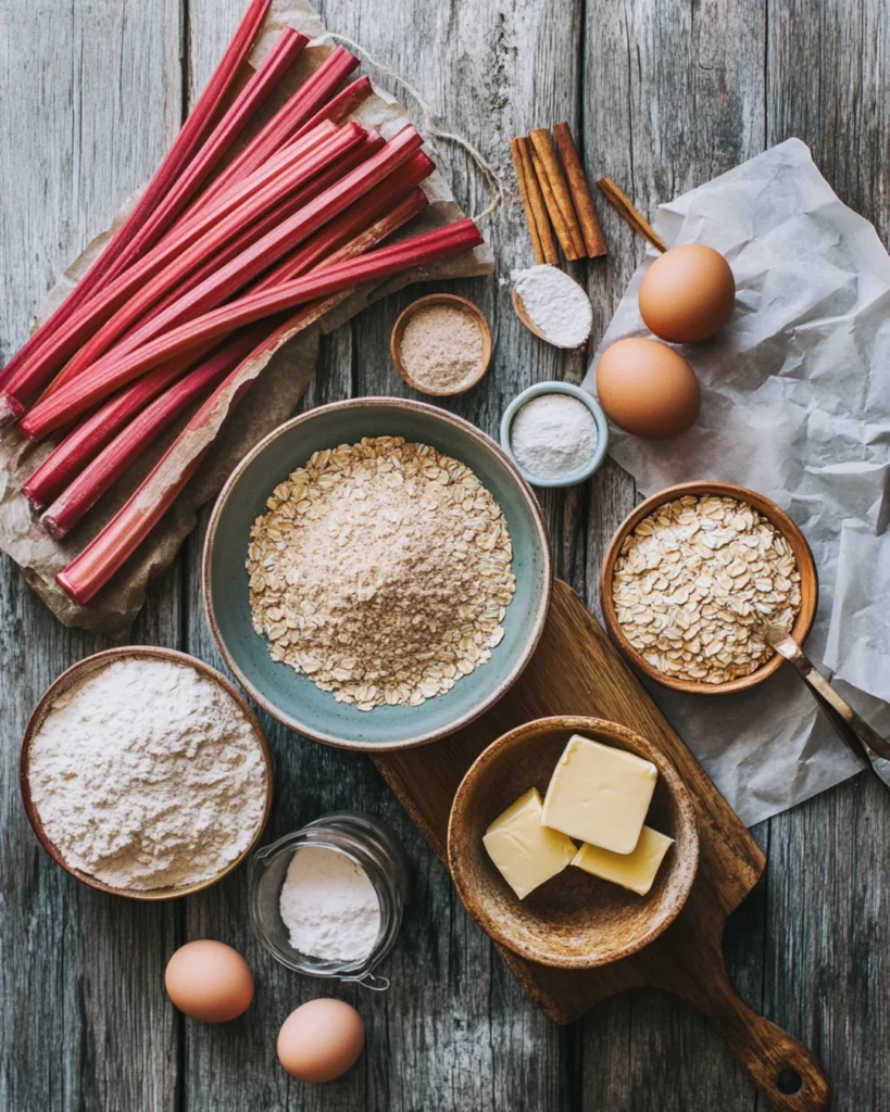 Brown Sugar Rhubarb Oat Cookie