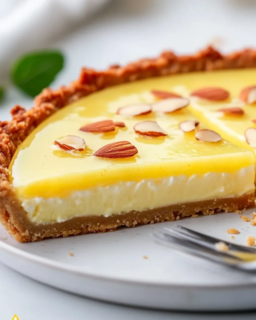 Lemon Mascarpone Tart with Almond Crust