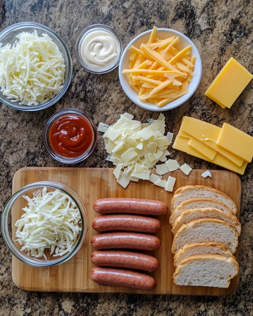 Golden brown Air Fryer Grilled Cheese Hot Dogs ready to serve