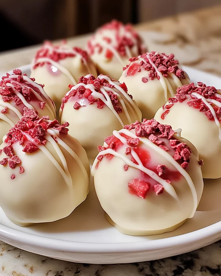 Strawberry cheesecake truffle balls