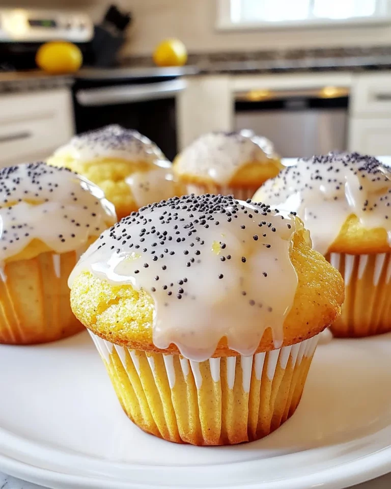 Lemon Poppyseed Muffins with Lemon Glaze