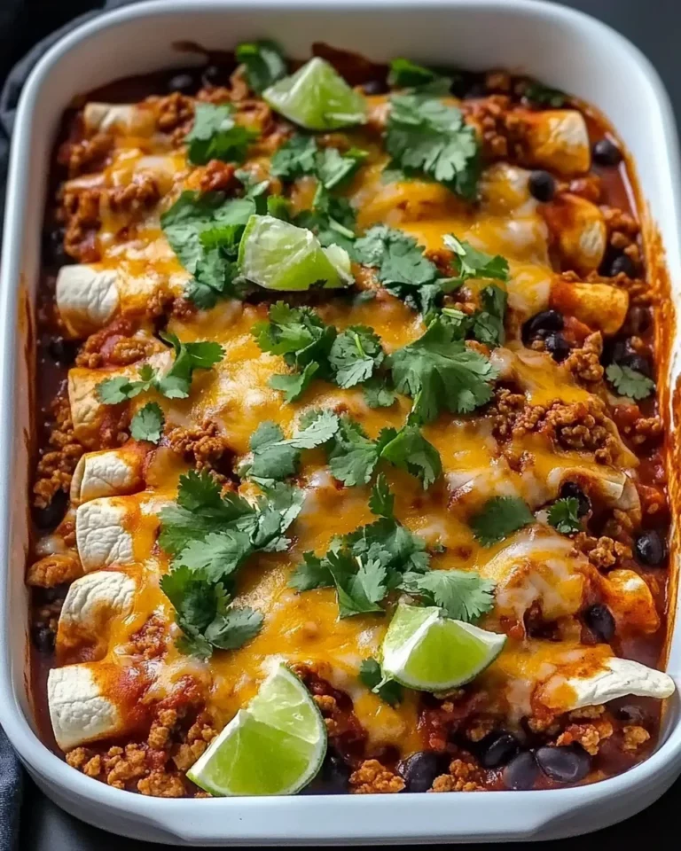 Ground Turkey Black Bean Enchiladas