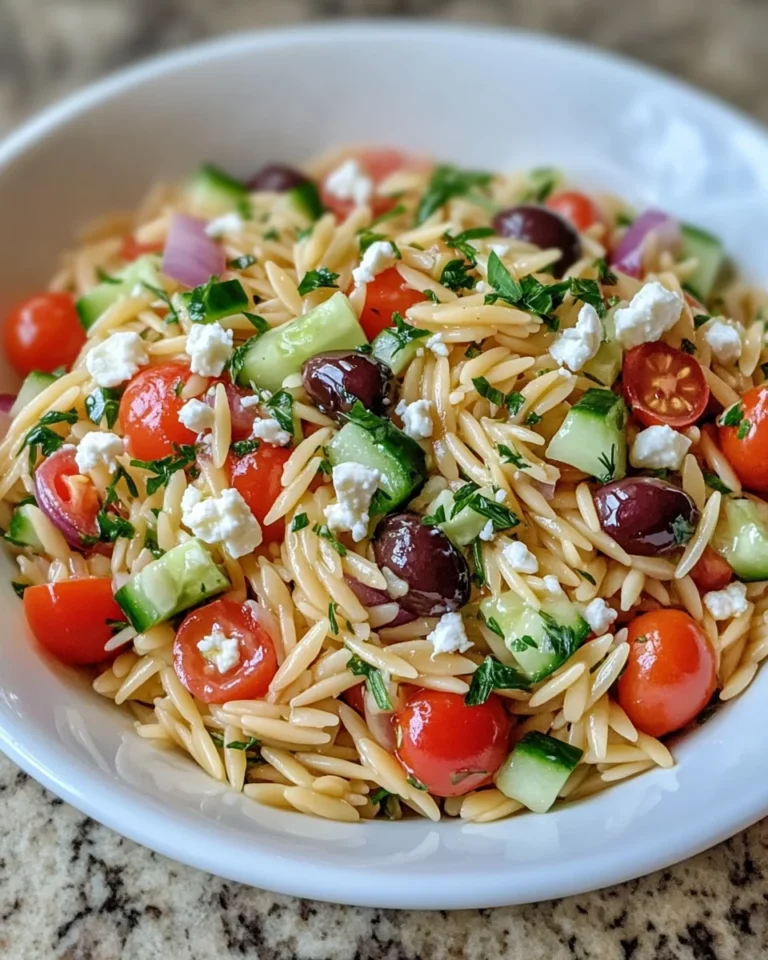 Mediterranean-inspired Greek Orzo with Lemon and Feta