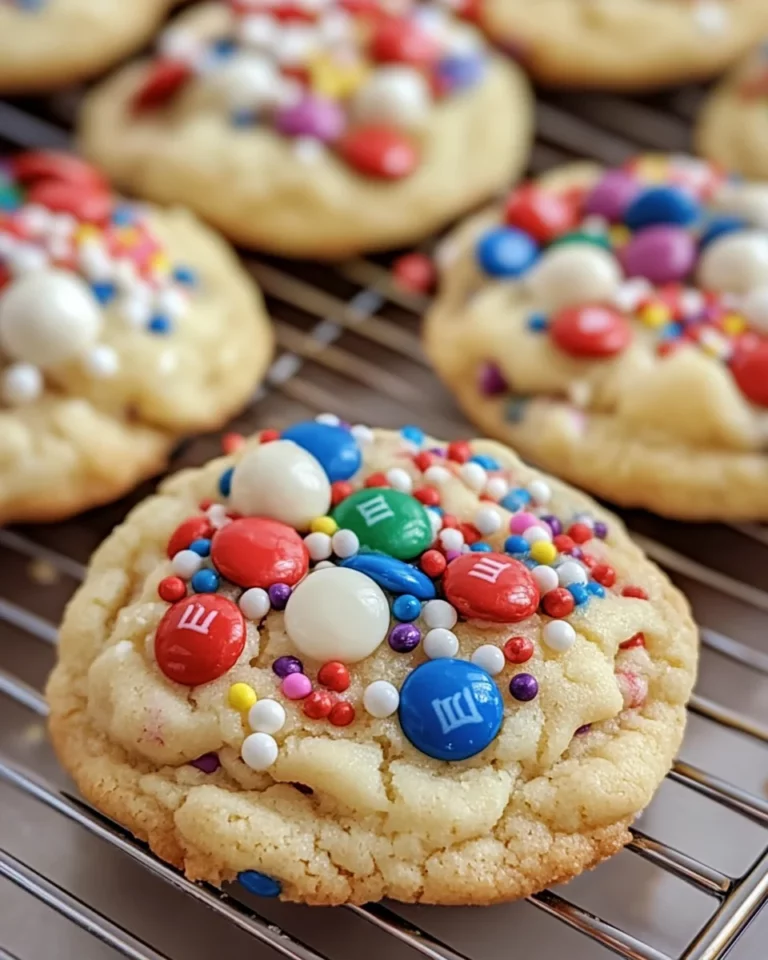 4th of July Cake Mix Cookies