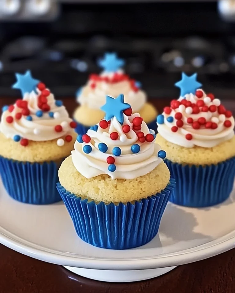 Red White and Blue Cupcakes